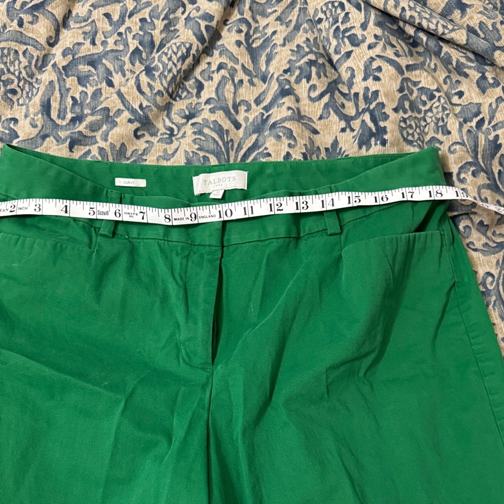Talbots Vibrant Green Trousers
